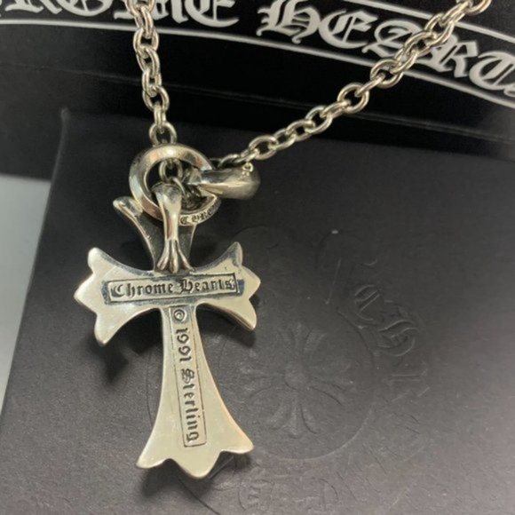 Chrome Hearts Necklace- Cross Necklace Rock Necklace 925 Sliver Jewelry - Picture 4 of 9